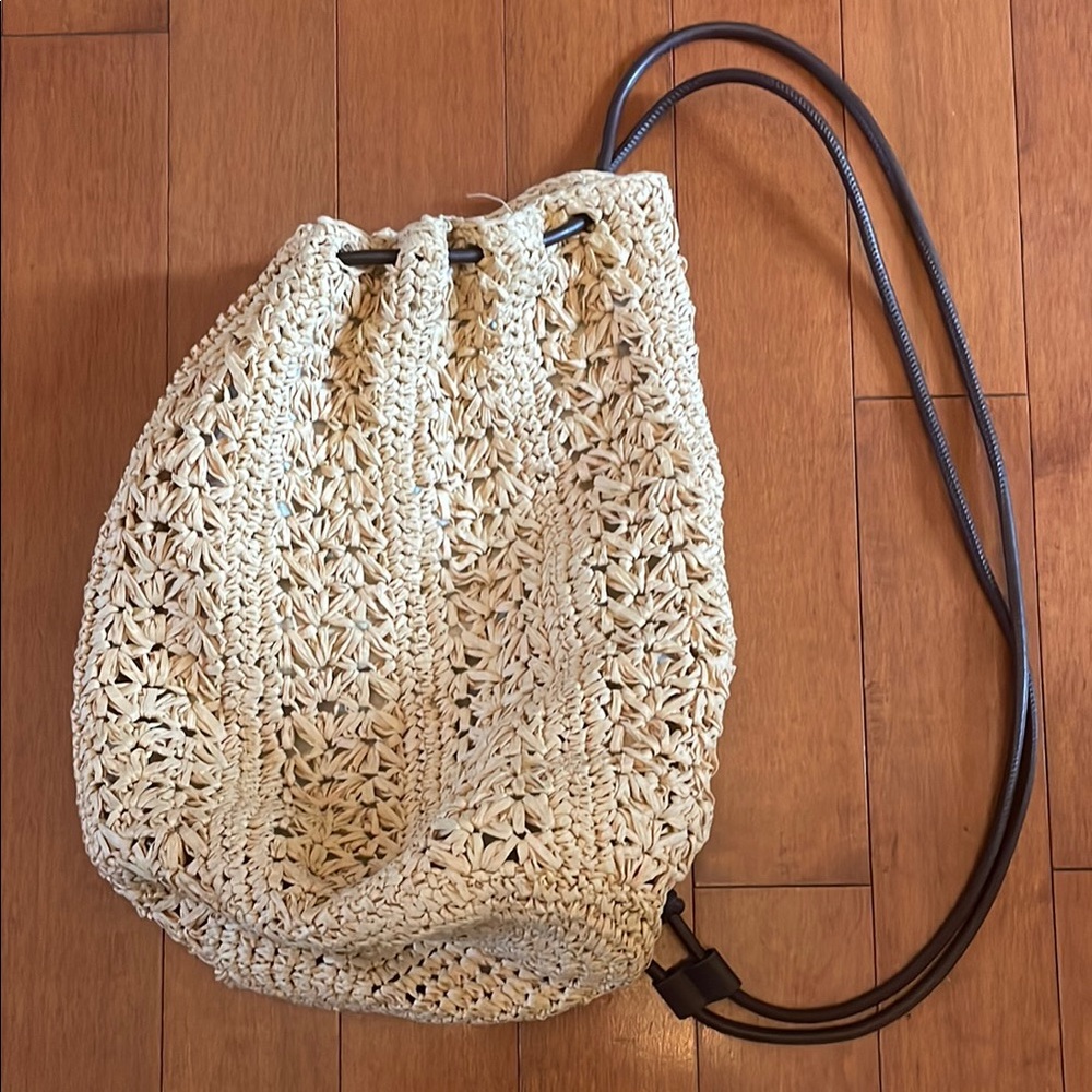 Zara Tan and Brown Backpack with Bohemian Style